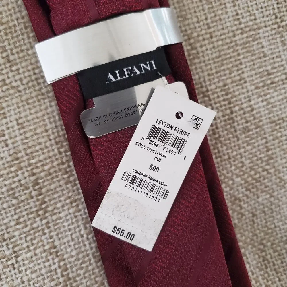 Alfani Leyton Stripe Tie